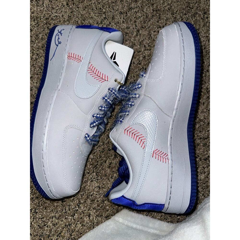 Nike KOBE BRYANT AIR FORCE 1 LOW PROTRO DODGERS Size 12 Men IQ3920-001 LEP - Picture 2 of 8